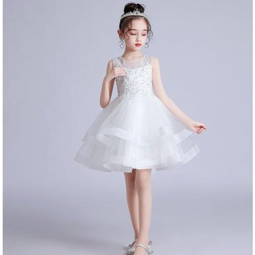 Girls Dress Pengpeng Wedding Dress Children Princess Dress Children June 1 Performance Dress