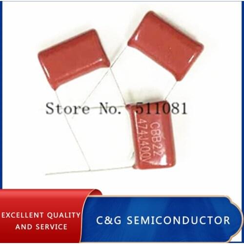 100pcs CBB Metallized Film Capacitor .47uF 474J 400V