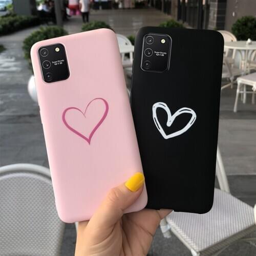 Luxury Case For Samsung S10 Lite Case Pink Purple Color Cover Matte TPU Phone Case For Samsung Galaxy S10 Lite 2020 G770F Bumper
