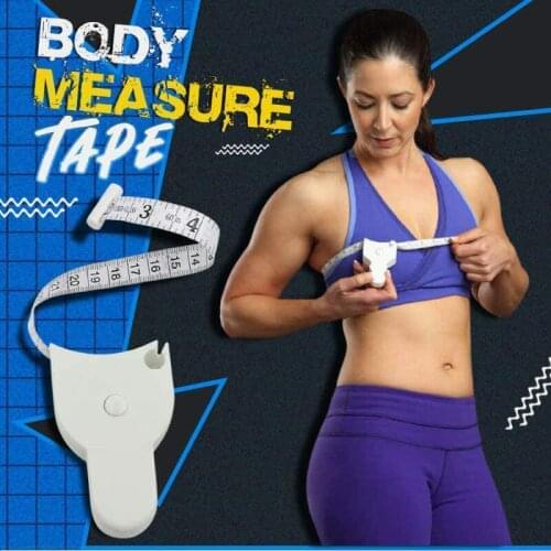1PC Self-tightening Measure Tape Cm Inches Body Waist Keep Fit Measurement Tools 150cm/60 Inch Automatic Telescopic Circle Ruler