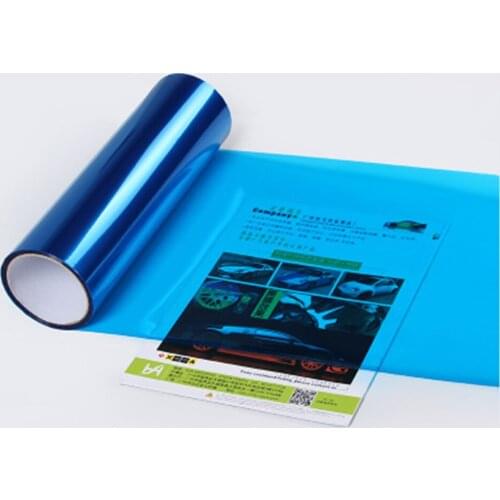 Blue car tint headlight taillight vehicle transparent vinyl Car Van Headlights Rear Tail Fog Lights Tint Vinyl