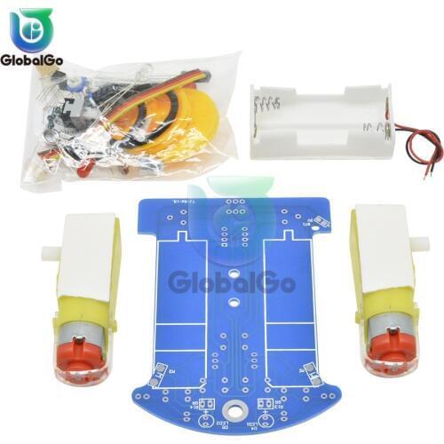 D2-1 DIY Kit Intelligent Tracking Line Smart Car Kit TT Motor Electronic DIY Kit Smart Patrol Automobile Parts For Baby