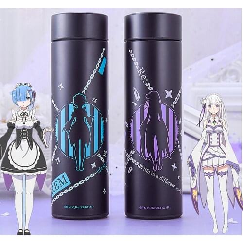 Anime Re:Life in a different world from zero Rem Ram Vaccum Water Cup Men Women Student Drinking Thermos Bottle Birthday Gifts