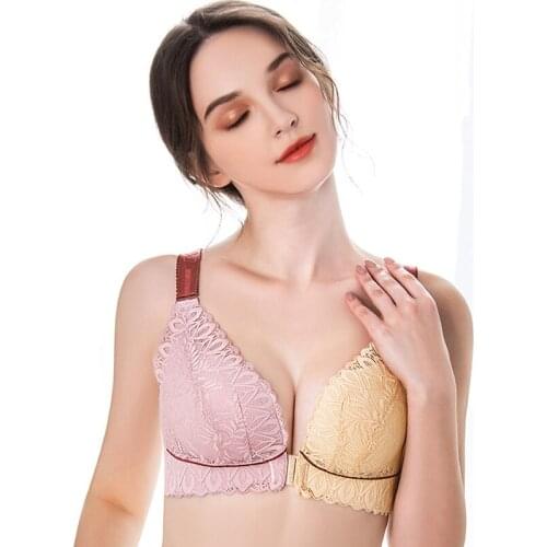 Top quality Sexy lace Bras For Women Wireless thin thick plus size lacy bra brasieres para mujer Ladies Sexy Lingerie