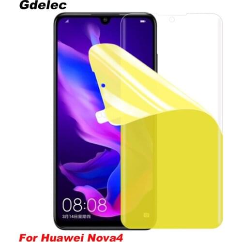 2pcs Screen Protector Film For Huawei Nova4 4e Nova5 Pro Full Coverege soft Hydrogel Film Front Screen Film For Huawei Nova4e
