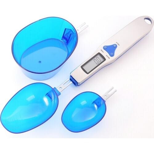 300-500g/0.1g Digital Scale Spoon LCD Display Kitchen Spoon ScaleElectronic Measuring Spoon Scales with 3 Detachable Weighing
