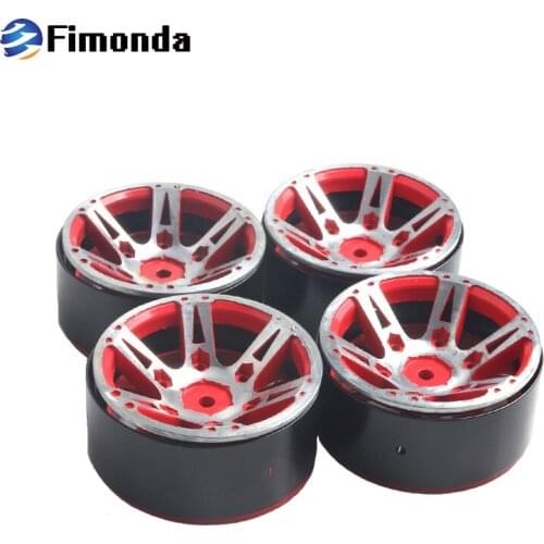 4Pcs RC 1.9 Inch Metal Wheel Rim Wheel Hub for 1/10 Crawler Car Axial SCX10 Traxxas TRX4 TAMIYA TF2 CC01 D90 D110