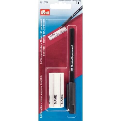 611795 Laundry Marking Tabs and 1 Permanent-Marker