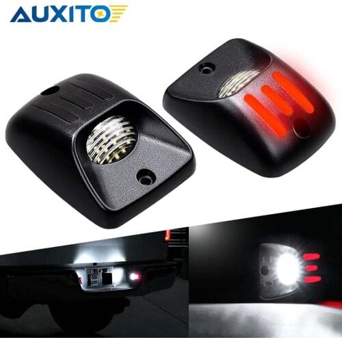 2x Canbus LED Bulb Anti-Hyperflash Car Lamp Number License Plate Light Led Housing For 1995-2004 Toyota Tacoma [Red OLED Tube]