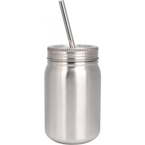 Household 700ml Stainless Steel Cup Outdoor Water Bottle Thermal Mug with Lid Straw Juice kettle Cold Juice Sports Bottle