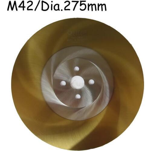 Dia.275mm M42 HSS Circular Saw Blade with TiN-Coated for Stainless Steel Pipes and Metal Tubes