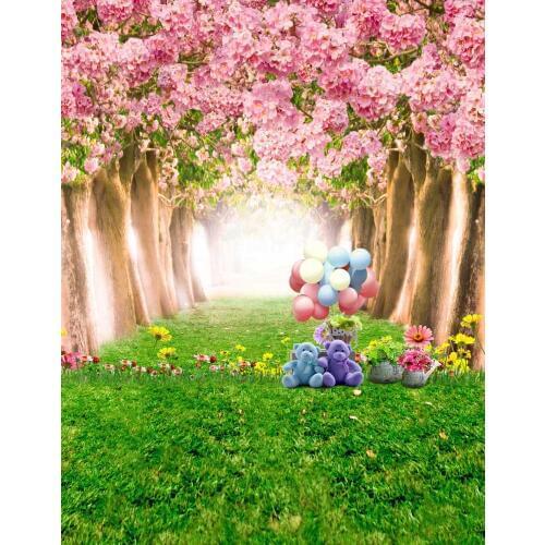 Cherry forest backgrounds newborn shot photo vinyl scenery photography backdrops for kids photo studio kits photophone S-1862