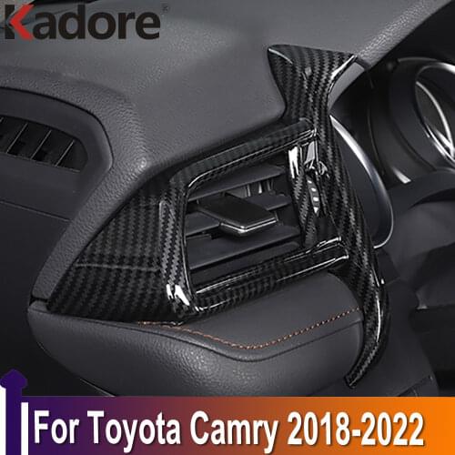 For Toyota Camry 2018 2019 2020 Interior Driver Side Dashboard Air Conditioner Outlet Vent Cover Trim Car Styling Accessories