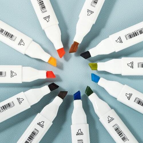 TOUCHFIVE Optional color matching Art Markers Brush Pen Sketch Alcohol Based Markers Dual Head Manga Drawing Pens Art Supplies