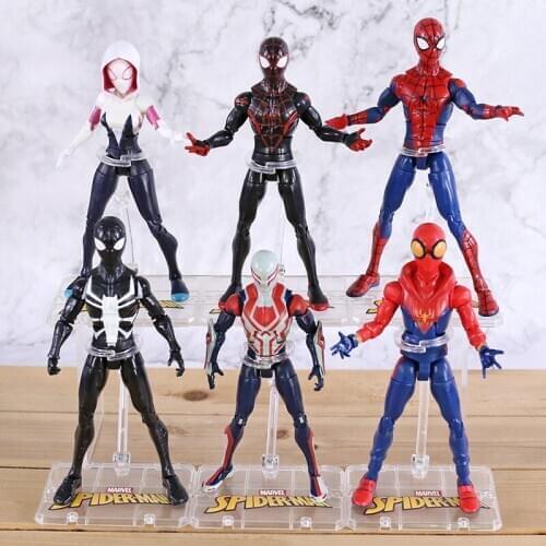 Hero Spiderman Into the SpiderVerse Figures Miles Morales 2099 SpiderGwen Figure