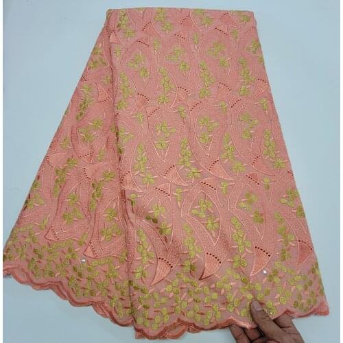 Hot Sale LACE Swiss Voile Lace In Switzerland With Stones African Nigerian Dry Lace Fabrics High Quality Cotton Lace Fabric Sew