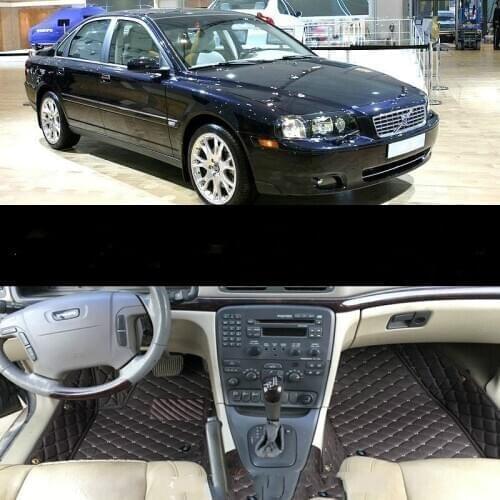 HZHZQX Custom Special Floor Mats for Volvo S80 XC60 S90 S60L V40 V90 V60 S60 C30 C70 5seats Waterproof Durable Carpets for Volvo