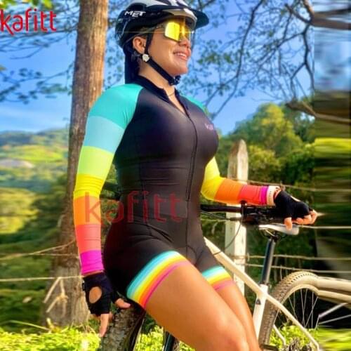 Kafitt Long-Sleeved Cycling Clothes Ropa Maillot Ciclismo Breathable Shorts Suit Bicycle Clothing Mountain Leisure Sports Shirt