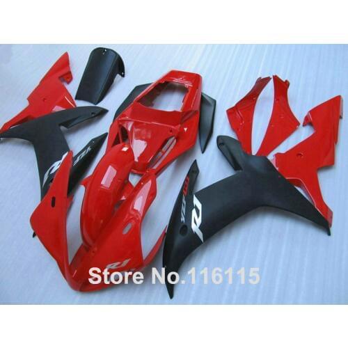 High quality ABS Fairing kit for YAMAHA R1 2002 2003 matte black red fairings set Full injection molding YZF R1 02 03 YZ20