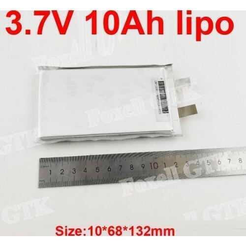10pcs lithium 3.7v 10Ah battery lipo 10ah polymer 30A for diy 36v 48V 10ah 20Ah scooter Golf cart fish Xenon lamp solar panel