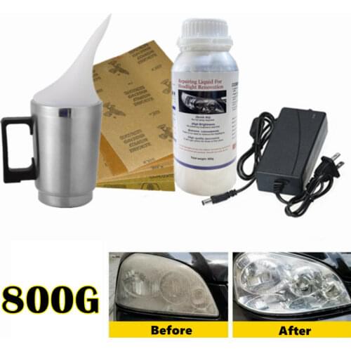 Car Headlight Polishing Kit Headlight Polisher Renovation Car Headlights Cleaning Liquid Polymer Renovator Headlights Polish