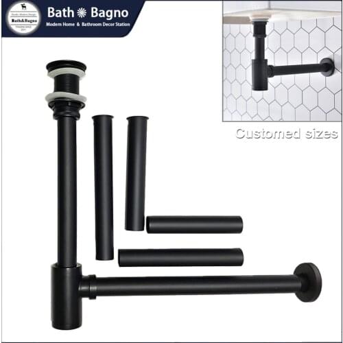 Customize Bathroom Basin Bottle Trap Drain Fixture Different Size Sink Pop Up Filter Stopper Custom Made Washbasin Siphon Hose