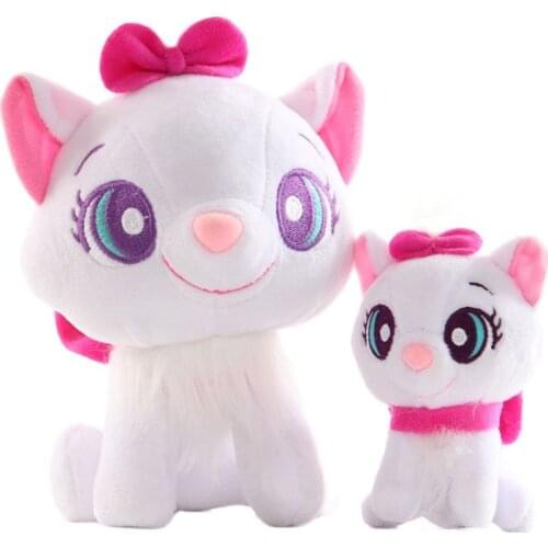 New 10cm/20cm Simulaton Aristocats Marie Cat Plushs toys cartoon Animal cat stuffed toys for kids