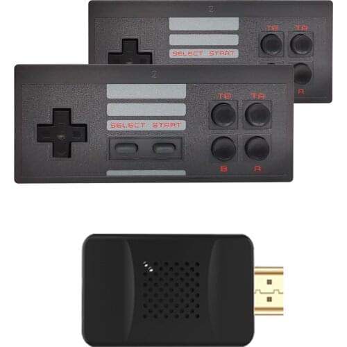 IWOHL Retro Video Game Console Wireless USB Console Support TV Out with 818 Classic Video Games Dual Handheld Gamepads