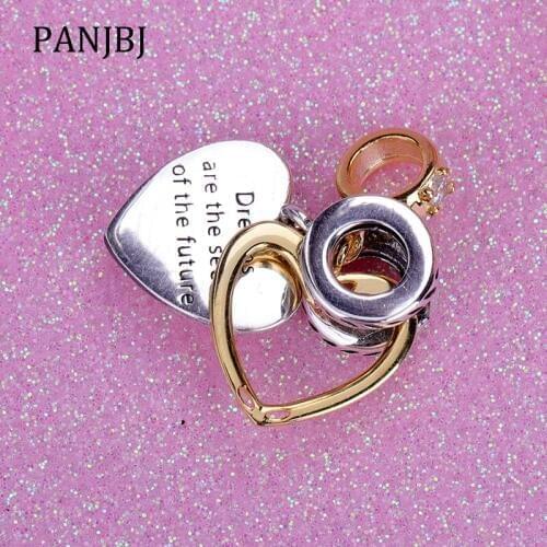 New Original 100% 925 Sterling Silver Bead Seeds Of The Future Dangle Charm Clear CZ Fit Pandora Bracelet Women DIY Jewelry