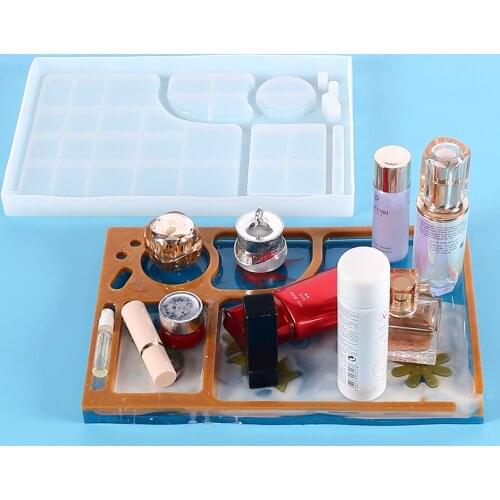 Makeup Tray Ashtray Silicone Mold Rolling Tray Coaster Jewelry Storage Casting Epoxy Resin Mold DIY Home Table Decoration