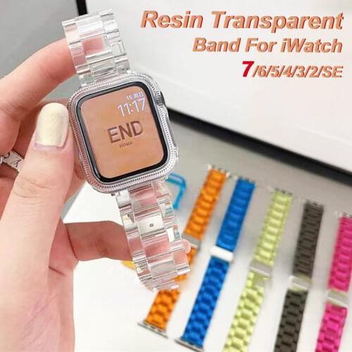 Loop Transparent Sports Band for Apple Watch se 6 se 5 4 3 2 44 40mm Strap Bracelet for iWatch 40/42/44mm Watchband Accessories