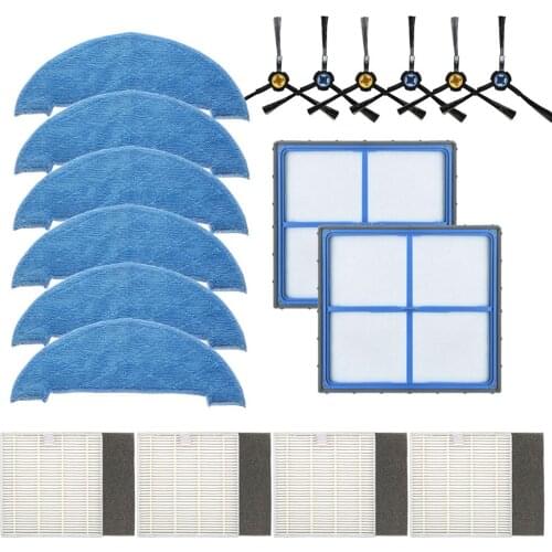 Robot Vacuum Cleaner HEPA Filter side brush mop for ilife V8 V8s X750 A7 X800 X785 V80 Robotic Vacuum Cleaner Parts Accessories