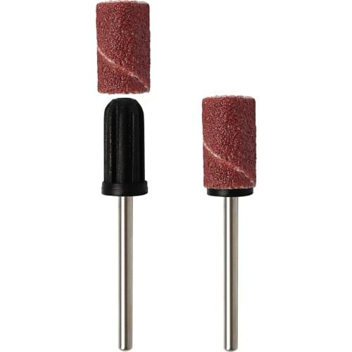 Silicone 80# 120# 180# Electric Nail Machine Nail Drill Bits Nail Art Sanding Bands UV Gel Acrylic Polish Remover Nail Accessory