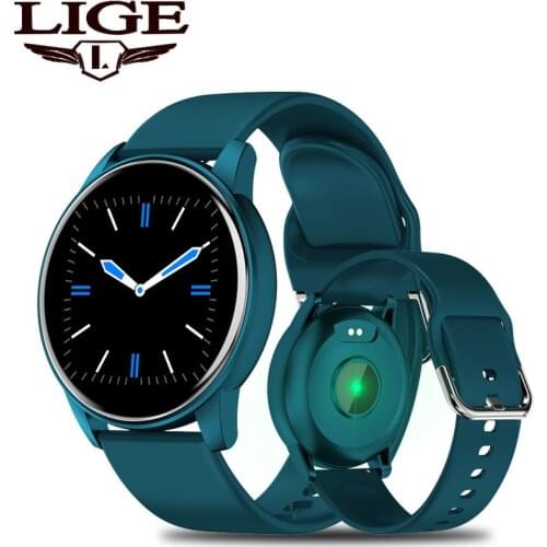 LIGE Women Men Smart Watch For Android IOS Heart Rate Blood Pressure Meter Step Health Monitoring Fitness Sports Lady Smartwatch