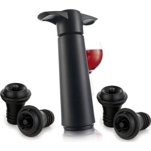 Wine Saver Vacuum Pump with Wine Stoppers Preserver Stopper Air Pump Wine Sealer Corks for Red Wine Bottle Wine Rubber Barware