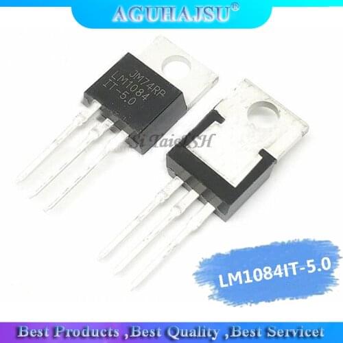 10PCS LM1084IT-5.0 TO220 LM1084-5.0 LM1084T-5.0 LM1084IT-5 5V 5A TO-220 Voltage Regulator