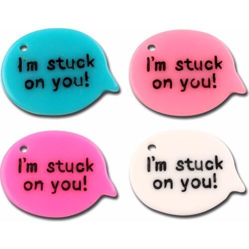 20Pcs Resin Mixed Letter Decoration Crafts Kawaii Cute Flatback Cabochon Embellishments For Scrapbooking DIY Accessories