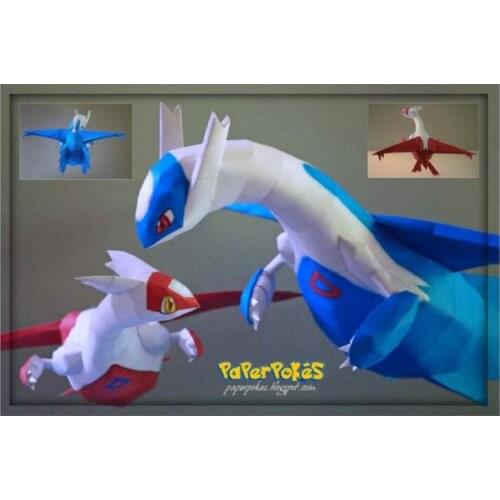 Latios Latias 3D Paper Model Diy