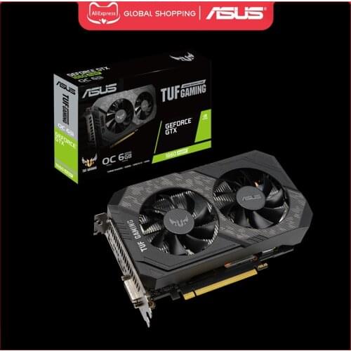 ASUS TUF-GTX1660S-O6G-GAMING Graphics GeForce® GTX 1660 SUPER™ OC Edition 6GB GDDR6 DVI DP Video Card