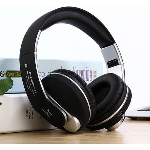 Bluetooth Headset Headphone Wireless Earphone with Mic TF Music FM for Mobile Phone PC Laptop Fone de ouvidoJKR-218B