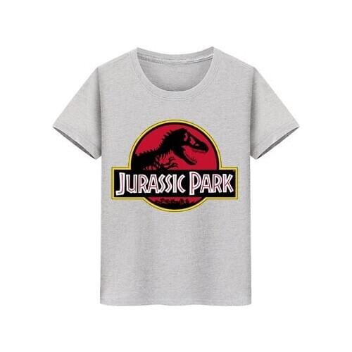 Boy Girl Blouse T-Shirts Kids Tee Dinosaur Graphic Teenagers Clothing Children T JURASSIC PARK Short Sleeve