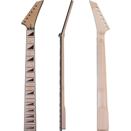 ST Electric Guitar Neck 6 string matte finish Canada Maple Fretboard 24 Fret diamond finished natural for IBZ Parts