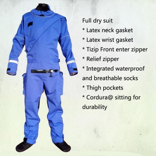 2016 front zipper full dry suit,latex neck and wrist gasket relief zipper kayak,whitewater,rafting,sailing,boating windsurfing