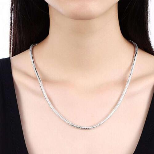 2020 Fashion 24 20 Inch Solid 3MM Jewelry Men Snake Chain Necklace