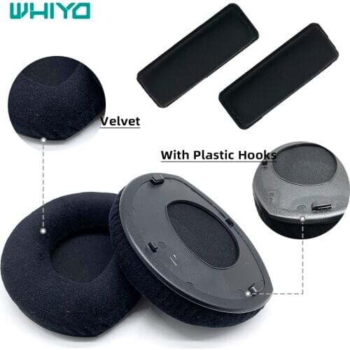 Whiyo Velvet Replacement EarPads for Sennheiser RS110 RS160 RS170 RS180 HDR160 HDR170 HDR180 Cushion Cover Earpads