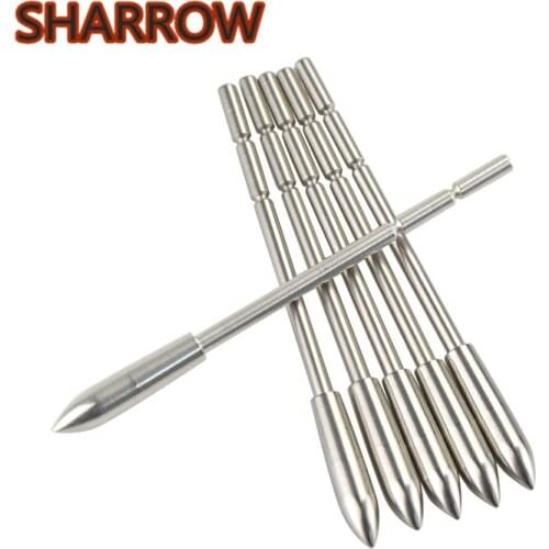 12/24Pcs Archery Arrowheads Tips 120gr ID3.2mm Target Points Arrow Head For Arrow Target Practice Shooting Training Accessories