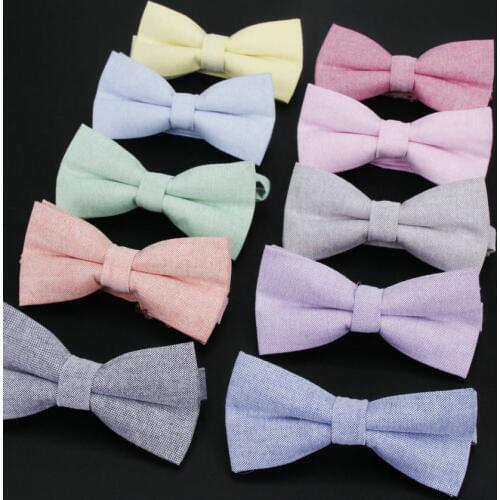 New Women Men Bow Tie High Quality Flexible Bowtie Smooth Necktie Soft Soild Color Butterfly Decorative Pattern Casual Neck Ties