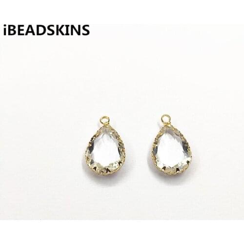 New arrival! 22x14mm Copper with Crystal Drop charm/Connectors for Necklace,Earrings parts, Accessories,hand Made Jewelry DIY