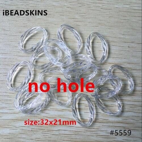 New arrival! 32x21mm 430pcs so/lot clear Acrylic ring shape beads for jewelry making#5559(Design as shown)