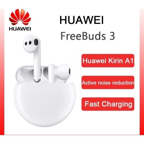 Original HUAWEI FreeBuds 3 Bluetooth Earphone TWS Wireless Active noise reduction Kirin A1 Chip 20 Hours Endurance Earbuds